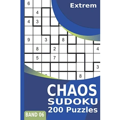 Abbildung von Chaos Sudoku: Extrem 9x9 200 Unregelmäßige Sudoku Puzzles (Jigsaw Sudoku, Freiform Irreguläre Sudoku) Band 6