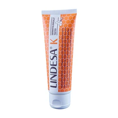 Abbildung von Lindesa K Pflegecreme mit Kamille und Bienenwachs Handcreme Hautschutzcreme Hand Creme PE Tube 75ml (3)