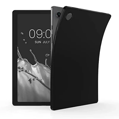 Abbildung von kwmobile Schutzhülle kompatibel mit Samsung Galaxy Tab A8 10.5 (2021) Hülle Silikon Tablet Cover Case Schwarz