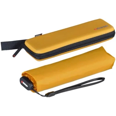 Abbildung von Knirps Taschenschirm US.050 Ultra Light Slim Manual im Etui Curry