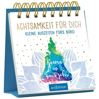 Abbildung von Achtsamkeit für dich: Kleine Auszeiten fürs Büro Eine schöne Tischdeko, zur Stressbewältigung im Joballtag und Homeoffice