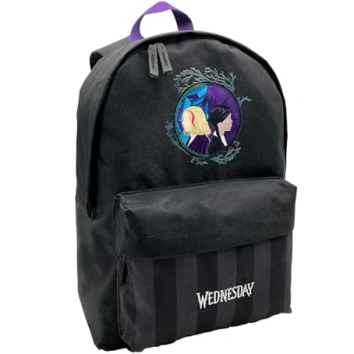 Abbildung von TOYBAGS Unisex Kinder Amerikanischer Wednesday Schulrucksack, Schwarz