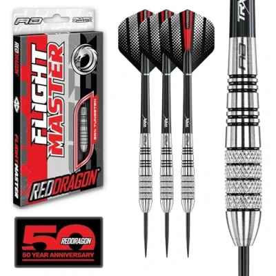Abbildung von RED DRAGON Sidewinder 25g Flightmaster Tungsten Steel Darts Set with Flights and Shafts