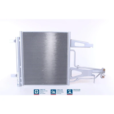 Abbildung von NISSENS 941136 Klimakondensator mit Trockner Aluminium 400 R 134a VOLKSWAGEN: up! Hatchback