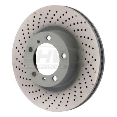 Abbildung von SHW Performance PFL39971 Bremsscheibe Vorderachse links 330 28 innenbelüftet, gelocht/genoppt beschichtet hochgekohlt PORSCHE: 911 Convertible