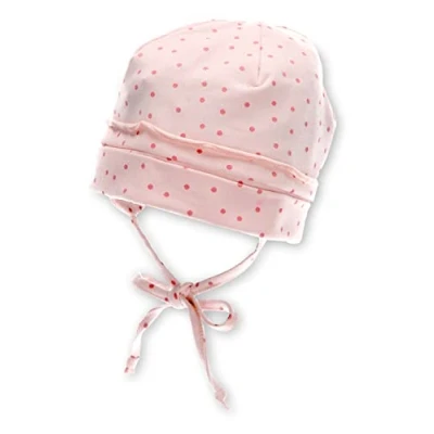 Abbildung von Sterntaler Strickmütze aus Baumwolle (Bio) GOTS Mädchen Baby mit kleinen, angesetzten Öhrchen Wintermütze flauschigem Baumwollfutter, Ohrenklappen und Bindeband Rosenholz, 41