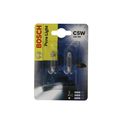 Abbildung von BOSCH 1 987 301 004 Glühlampe 12 5 C5W AUDI: A6 C6 Saloon, C4 A4 B6 BMW: 3 Touring, X3, VOLKSWAGEN: Golf 5, Bora Variant