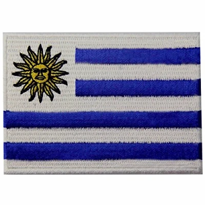 Abbildung von Uruguay Flagge Uruguayischen Nationales Emblem Bestickter Aufnäher zum Aufbügeln/Annähen