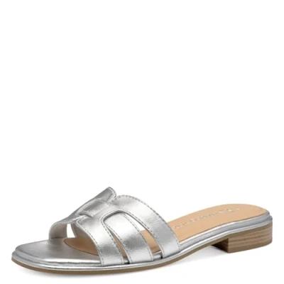 Abbildung von Marco Tozzi Pantolette flach, Damen, Größe: 39, Silver Schuhe