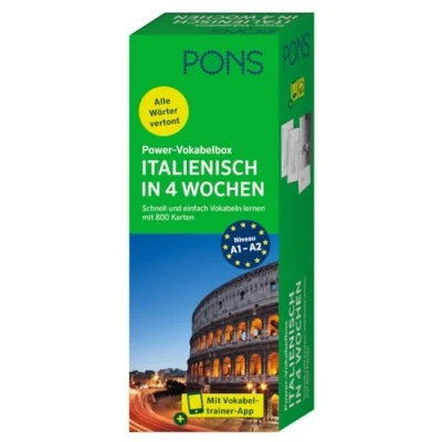 Abbildung von PONS Power Vokabelbox Italienisch: Schnell und einfach Vokabeln lernen mit 800 Karten