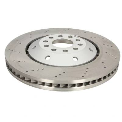 Abbildung von SHW Performance AFL46411 Bremsscheibe Vorderachse links 365 34 gelocht, innenbelüftet, Verbundbremsscheibe beschichtet hochgekohlt AUDI: A6 C5 Avant