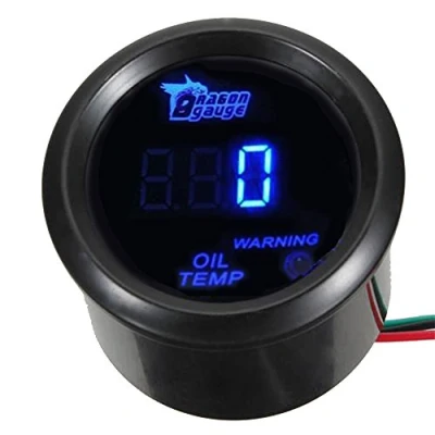 Abbildung von Mintice™ Universal 2&quot; 52mm Auto Blau Licht Anzeige Digital Öltemperatur Öl Temp KFZ Instrument Messgerät