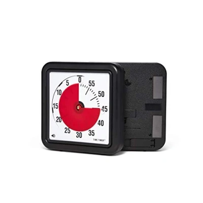 Abbildung von Time Timer magnetischer 60 Minuten mit optischem Signal, Countdown Uhr für Kinder und Erwachsene, (Medium 18 cm), TTA1 MAG W