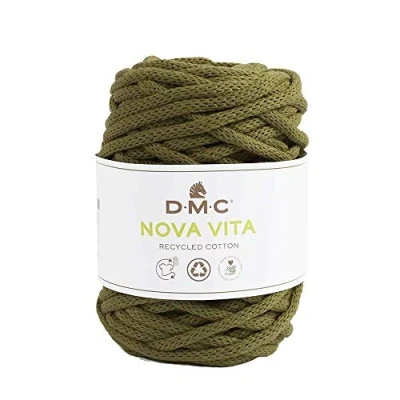 Abbildung von DMC Eco Vita 12 Recyceltes Baumwollgarn, Schlauchgarn mit einer Dicke von 4 mm 250 g 55 m 24 Farben