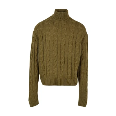 Abbildung von Urban Classics BOXY ROLL NECK Strickpullover, Herren, Größe: Small, Tiniolive