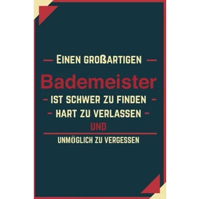 Abbildung von Geschenk BESTER Bademeister: Notizbuch als für den besten Bademeister A5 / liniert 120 Seiten Tagebuch Terminplaner Geschenkidee ... Mann zum Abschied Abschiedsgeschenk