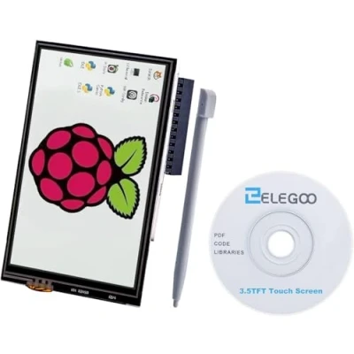 Abbildung von ELEGOO Display 3.5&quot; Zoll TFT LCD Touch Screen Monitor 480x320 für Raspberry Pi mit Allen Daten und Pen (SPI Schnittstelle)