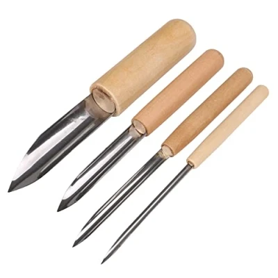 Abbildung von BQLZR Halbrunde Lochschneider Tonwarenlehm Keramikwerkzeuge zum Bohren &amp; Skulptur 4er Pack