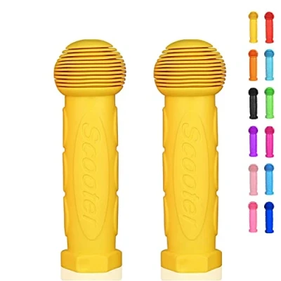 Abbildung von OTFAITP Roller Griff Lenker 1 Paar Fahrrad Fit für 2 3 4 Räder Kid Kick Roller,Kinder Fahrrad,Drifting Roller,Schaukel (Gelb)