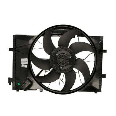 Abbildung von NRF 47846 Lüfter 481 12 600 mit Kühlerlüfterrahmen (Zarge), bürstenloser Motor MERCEDES BENZ: CLK Coupe