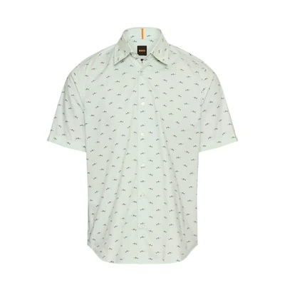 Abbildung von BOSS RASH Hemd, Herren, Größe: Large, Light green
