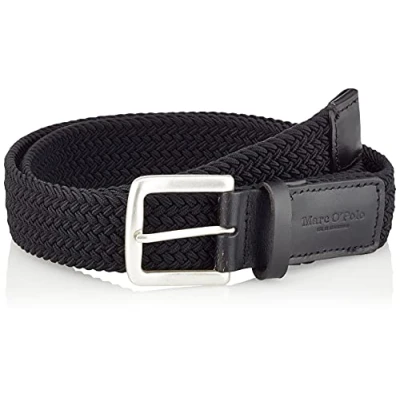 Abbildung von Marc O&#039;Polo Herren Gürtel geflochten aus Stoff, Schwarz (Black), 105