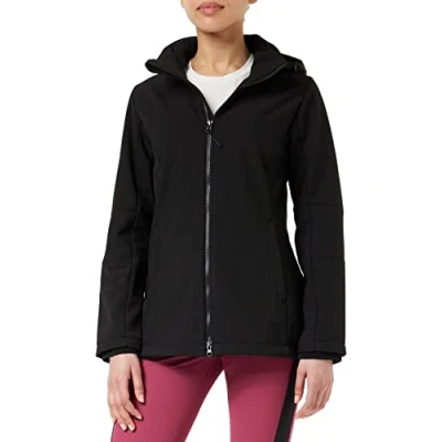 Abbildung von CMP Woman Jacket ZIP HOOD Softshelljacke, Damen, Größe: 40, Black
