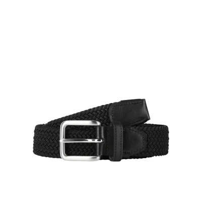 Abbildung von Jack &amp; Jones Jacspring BELT Flechtgürtel, Herren, Größe: 105, Black
