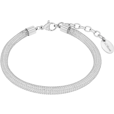 Abbildung von s.Oliver Armband 925 Sterling Silber Damen Armschmuck, mit Zirkonia synth., 17+3 cm, Silber, Infinity, Kommt in Schmuck Geschenk Box, 2032571