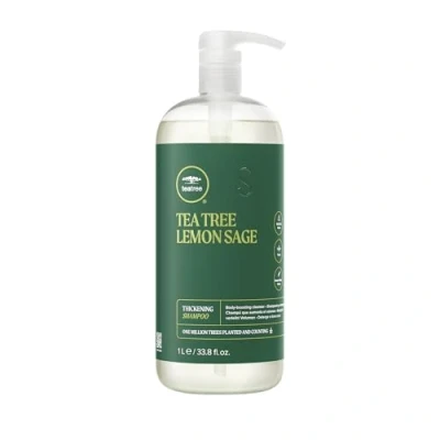 Abbildung von Paul Mitchell Tea Tree Lemon Sage Thickening Shampoo Volumen für feines Haar, kräftigende Haar Wäsche in Salon Qualität, 1000 ml