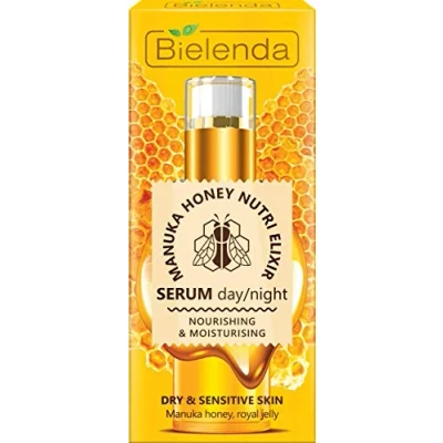 Abbildung von Bielenda HONEY NUTRI ELIXIR Erlebnis feuchtigkeitsspendendes Serum Tag/Nacht der Haut trocken und empfindlich 30g