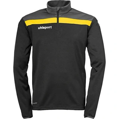 Abbildung von uhlsport Herren Offense 23 1/4 Zip Top Sweatshirt, Grün/Schwarz/Weiß, XL