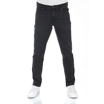 Abbildung von Wrangler Herren Texas Slim Jeans, Black Crow, 38W / 36L