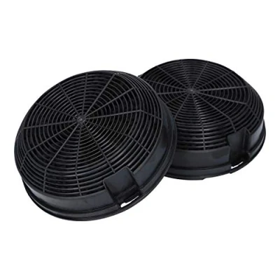 Abbildung von 2x Kohlefilter Aktivkohlefilter 150mm kompatibel mit AEG Electrolux Whirlpool Elica typ 47 für Dunstabzugshaube AMC023 9029800571 481248048212 FKS479