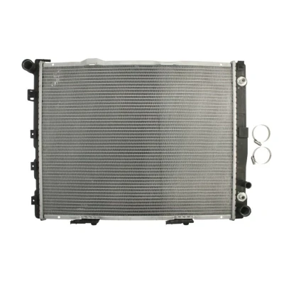 Abbildung von NRF 58156 Kühler, Motorkühlung Aluminium 612 488 42 mit Anbauteilen Kühlrippen gelötet
