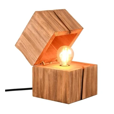 Abbildung von Trio Leuchten Tischleuchte Treasure 514110130, Holz naturbelassen, inkl. 1x E14 LED