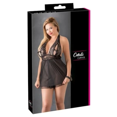 Abbildung von Babydoll mit Neckholder und doppellagigem Rockteil