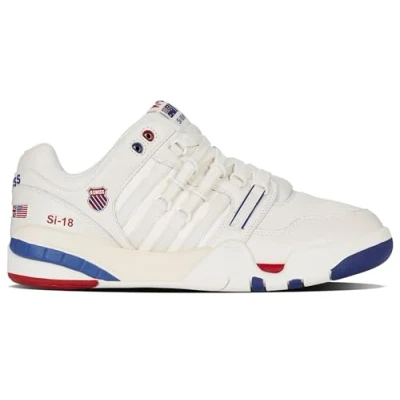 Abbildung von K Swiss Herren SI 18 INTERNATIONALC Sneaker, BRLTWH/CLSCBL/RED, 44 EU