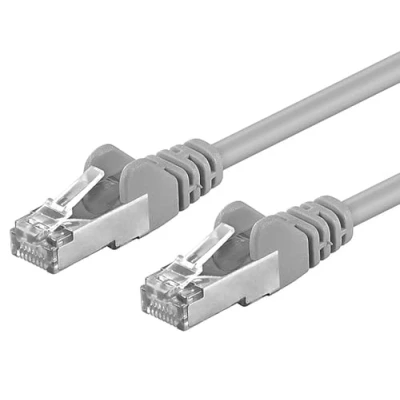 Abbildung von PremiumCord Netzwerkkabel, Ethernet, LAN &amp; Patch Kabel CAT6a, 10Gbit/s, S/FTP PIMF Schirmung, AWG 26/7, 100% Cu, schnell flexibel und robust RJ45 kabel, grau, 5m