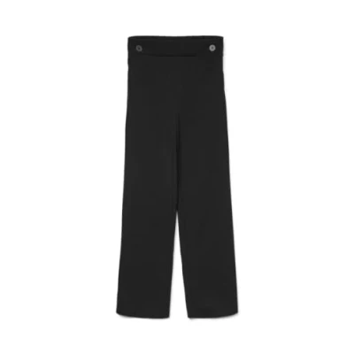 Abbildung von Vero Moda Vmlivanaya WIDE PANT Stoffhose, Damen, Größe: 44x30, Black