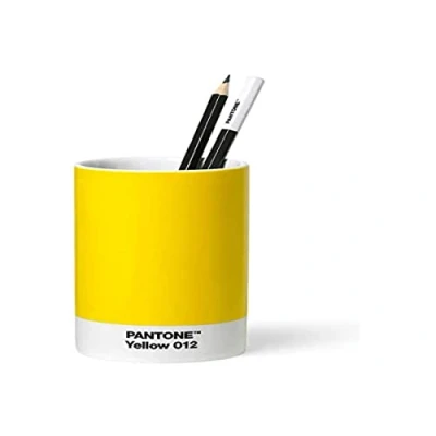 Abbildung von Pantone Schreibtisch Organizer Stiftebecher, Porzellan, Yellwo 012, gelb