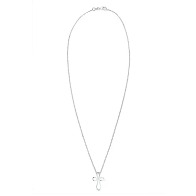 Abbildung von Elli Infinity Cross Halskette, Damen, Größe: 45, Silber
