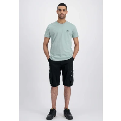 Abbildung von Alpha Industries Small LOGO Tshirt basic, Herren, Größe: Large, Dusty green