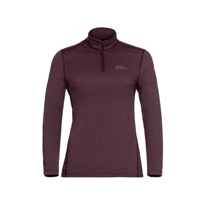 Abbildung von Jack Wolfskin SKY Thermal HZ Langarmshirt, Damen, Größe: XXL, Amaranth