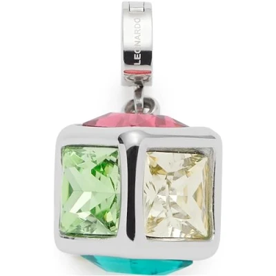Abbildung von Leonardo Jewels Anhänger Clip&amp;Mix Cubo, Ketten aus Edelstahl in Würfel Form mit 6 verschieden farbigen Seiten, Schmuck Geschenk für Frauen, 023621