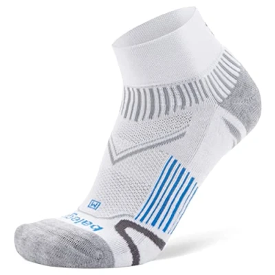 Abbildung von Balega Unisex Enduro V Tech Quarter Laufsocken, Weiß, Medium, EU Größe 40 42.5