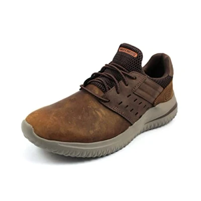 Abbildung von Skechers Delson 3.0 Sneaker low, Herren, Größe: 46, Dark brown Schuhe