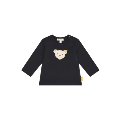 Abbildung von Steiff Classic MIT Teddykopf Langarmshirt für Kinder, Größe: 86, navy
