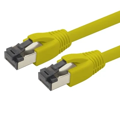 Abbildung von 1aTTack.de 5m Cat 8 Netzwerkkabel CAT8 Kabel Gelb 1 Stück Cat.8 Lan 2000 Mhz 40 Gbit s 40GBase T Poe+ Patchkabel Ethernetkabel LSZH x 5 Meter