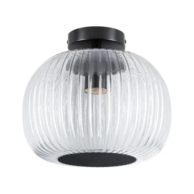 Abbildung von Paulmann Deckenleuchte »Ruya IP44 E27 230V max. 60W Glas, Schwarz matt«, 1 flammig, Leuchtmittel ohne